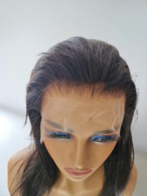 Perruque raw hair lisse 13x4 HD Lace Frontale